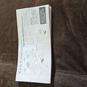 Avon credit card forms